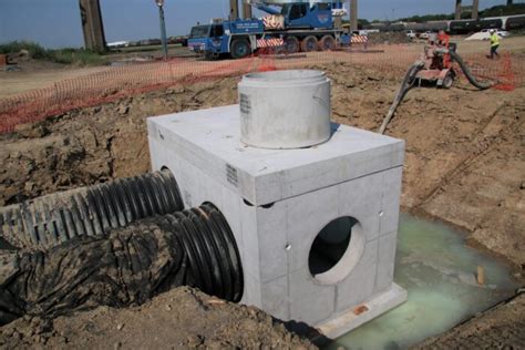 main sewer junction box drop off|48x48 stormwater junction box.